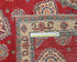 10 Ft Red Kuba Afghan Hand Knotted Wool Runner Rug